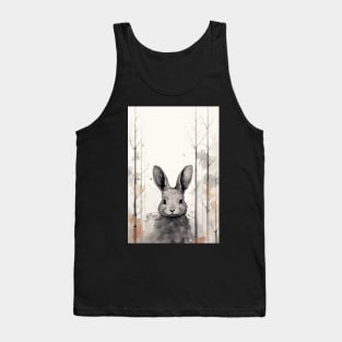 Misty boreal watercolor rabbit Tank Top